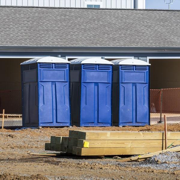 construction site portable toilets services our portable toilets on job sites once a week, but can also provide additional servicing if needed